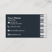 ピアノキーボード 名刺 (正面)