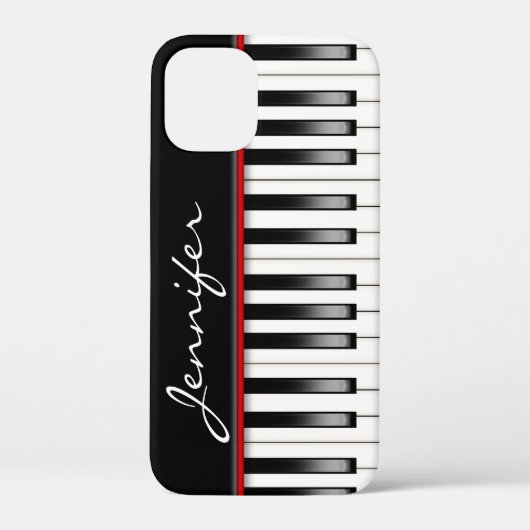 ピアノキーボード（名前Case-Mate iPhoneケース） Case-Mate iPhoneケース (裏面)