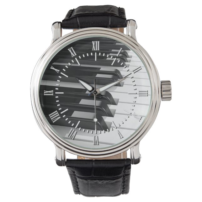 ピアノキーボード 腕時計 (正面)