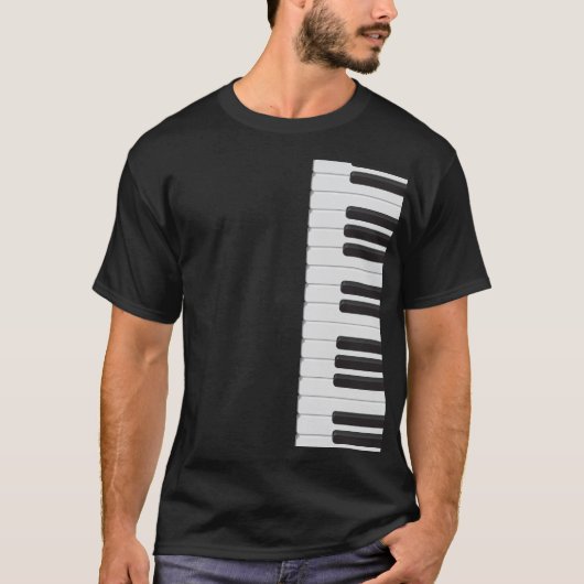 ピアノキーボード Tシャツ (正面)
