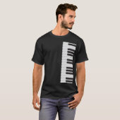 ピアノキーボード Tシャツ (正面フル)