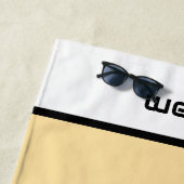 ピアノキーボーパーソナライズされたドミュージシャン ビーチタオル (インサイチュ)