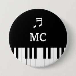 ピアノキーボ結婚ードのピンMC 缶バッジ