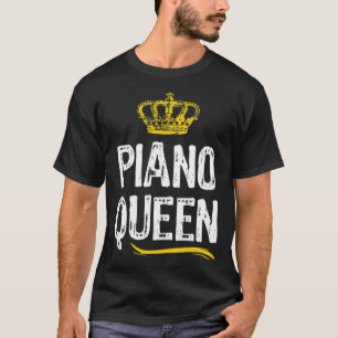 ピアノクイーンウィメンズプレイヤーピアニストクール Tシャツ