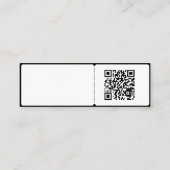 ピアノクラシカルインストラクター スキニー名刺 (裏面)