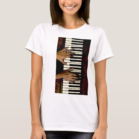 ピアノクラシカル曲 Tシャツ (正面)
