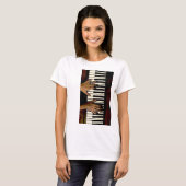 ピアノクラシカル曲 Tシャツ (正面フル)