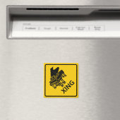 ピアノクロッシング高速道路標識 マグネット (インサイチュ (食洗機))