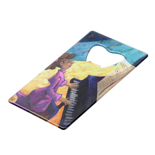 ピアノコンサート クレジットカード栓抜き (正面アングル)