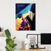 ピアノコンサート ポスター (ホームオフィス)