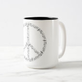 ピアノコーヒーマグ ツートーンマグカップ (正面右)