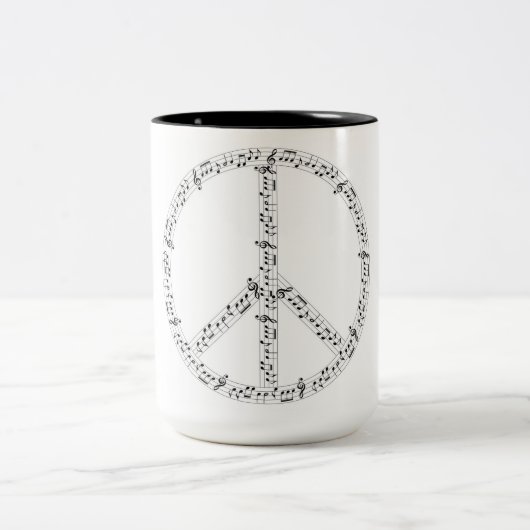 ピアノコーヒーマグ ツートーンマグカップ (中央)