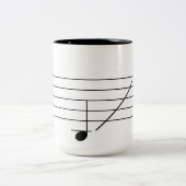 ピアノコーヒーマグ ツートーンマグカップ (中央)