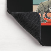 ピアノサウルス恐竜レトログランドピアノプレーヤーピアン マウスパッド (コーナー)