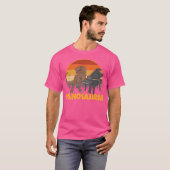 ピアノサウルス ピアニスト プレーヤー ピアノ Tシャツ (正面フル)