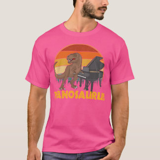 ピアノサウルス ピアニスト プレーヤー ピアノ Tシャツ