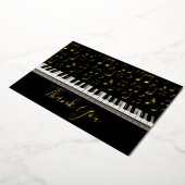 ピアノサンキューカード 箔招待状 (回転した状態)