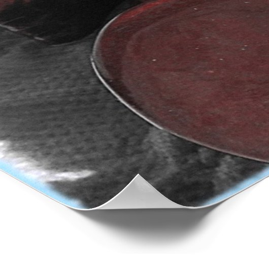 ピアノシックヴィンテージルックフォト ポスター (角)