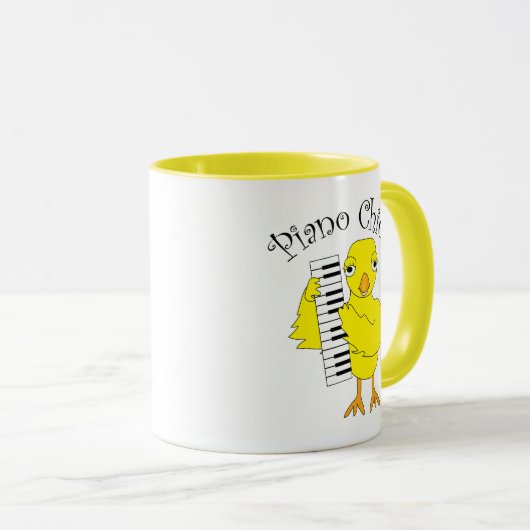 ピアノシック文字 マグカップ (正面右)