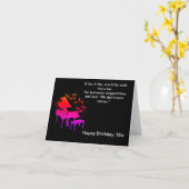 ピアノジョおもしろいーク誕生日 カード (黄色い花)