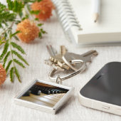 ピアノスタイリッシュの鍵盤の音楽 キーホルダー (側面)