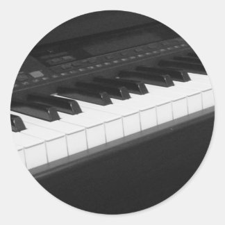 ピアノステッカー ラウンドシール