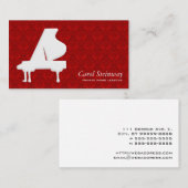 ピアノダマスク織 名刺 (正面/裏面)