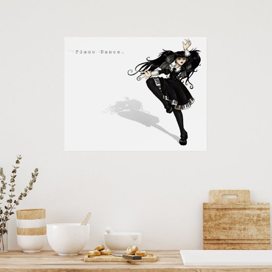 ピアノダンス ポスター (キッチン)