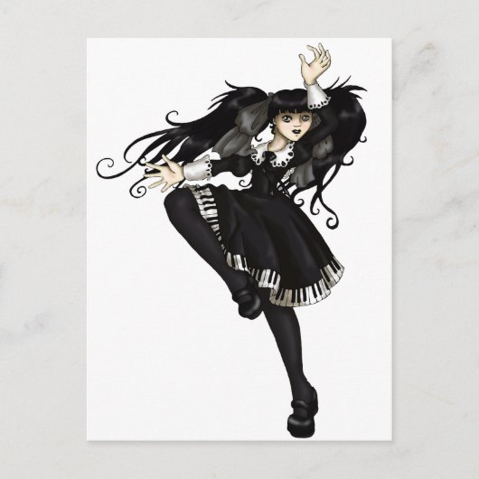 ピアノダンス ポストカード (正面)