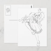 ピアノダンス ポストカード (正面/裏面)