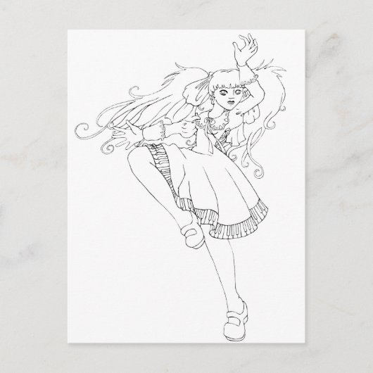 ピアノダンス ポストカード (正面)