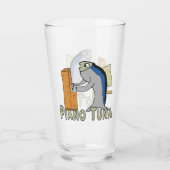 ピアノチューナー（ピアノマグロ） タンブラーグラス (正面)