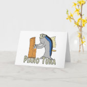 ピアノチューナー（マグロ） カード (黄色い花)