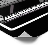 ピアノデザイン ポスター (角)