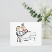 ピアノデュエット ポストカード (スタンド正面)