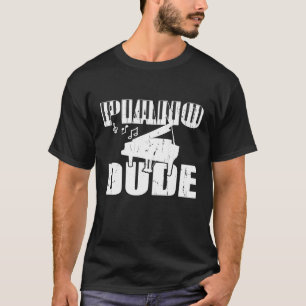 ピアノデュード音楽プレーヤーギフトミュージカルジャズミュージシャン Tシャツ