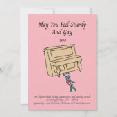 ピアノナイエイドAIで生成されたビクトリアンホリデーカード シーズンカード (正面)