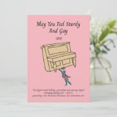 ピアノナイエイドAIで生成されたビクトリアンホリデーカード シーズンカード (スタンド正面)