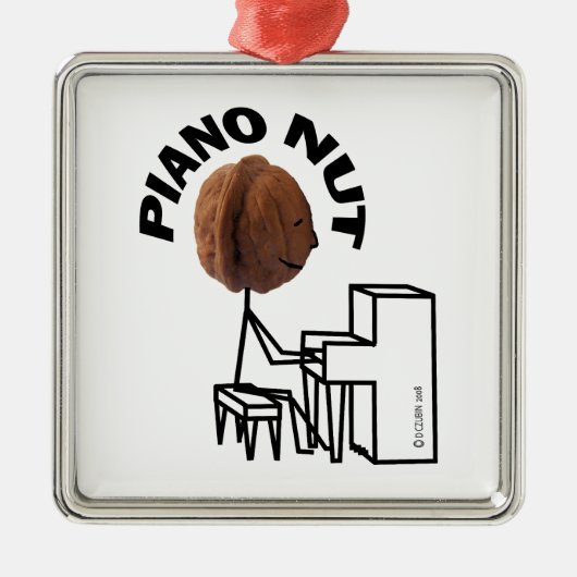 ピアノナット メタルオーナメント (正面)