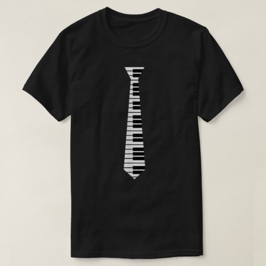 ピアノネックタイティー Tシャツ (デザイン正面)
