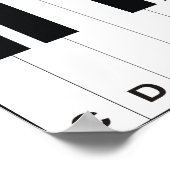 ピアノノート ポスター (角)