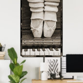 ピアノバレエデュエット大サイズ ポスター (ホームオフィス)