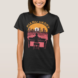 ピアノパパピアノマンピアニスト鍵盤ミュージシャンFath Tシャツ