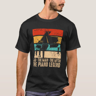 ピアノパパピアノマンピアニスト鍵盤ミュージシャンFath Tシャツ