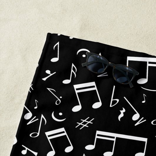 ピアノパーソナライズされたラバーアート ビーチタオル (インサイチュ)