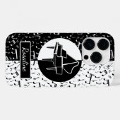 ピアノパーソナライズされたラバーアート Case-Mate iPhoneケース (裏面 (横))