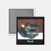 ピアノパーソナライズされた磁石 マグネット (正面/裏面)