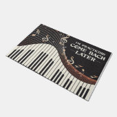ピアノパーソナライズされた選手のギフト練習中 ドアマット (アングル)