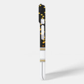 ピアノパーソナライズされた鍵金ゴールド水玉模様パターン Case-Mate iPhoneケース (裏面 / 左)