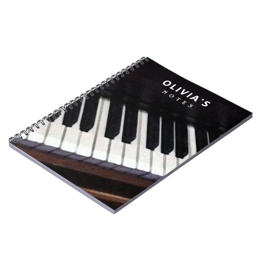ピアノパーソナライズされた ノートブック (左側)